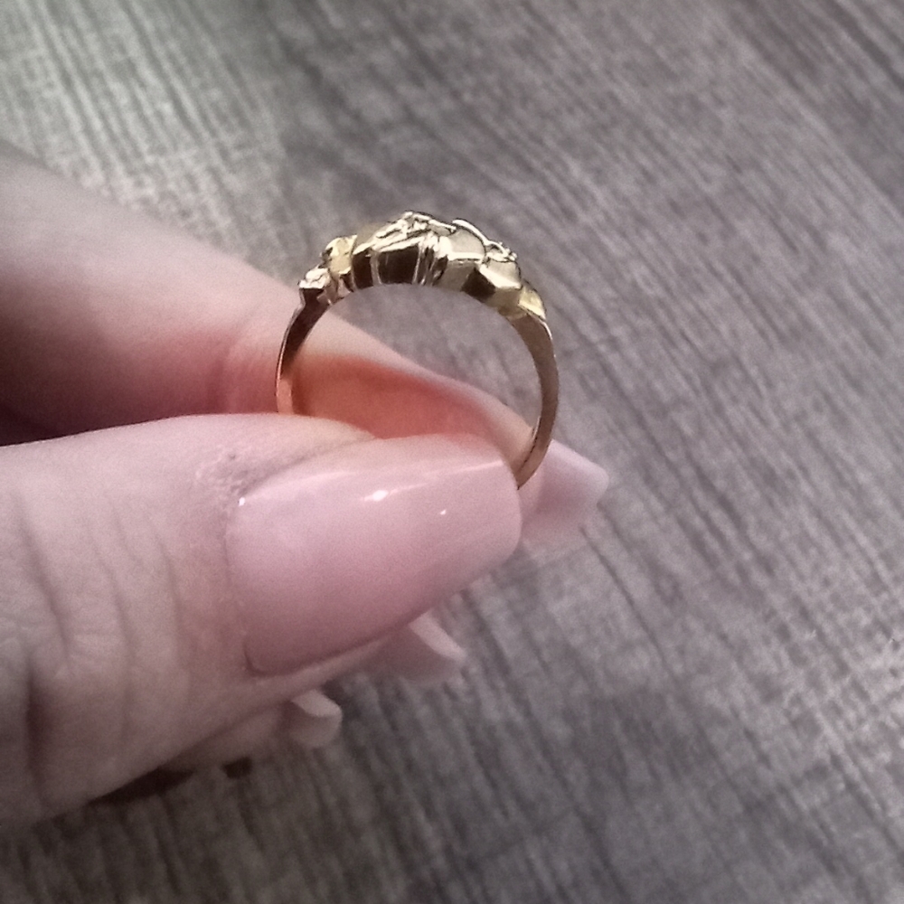Vintage Gold Nugget Ring - Picture 4 of 4